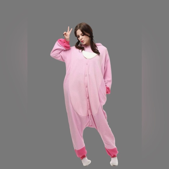 Lilo & Stitch Onesie Halloween Costume Pink Adult Size Medium. - Picture 12 of 14